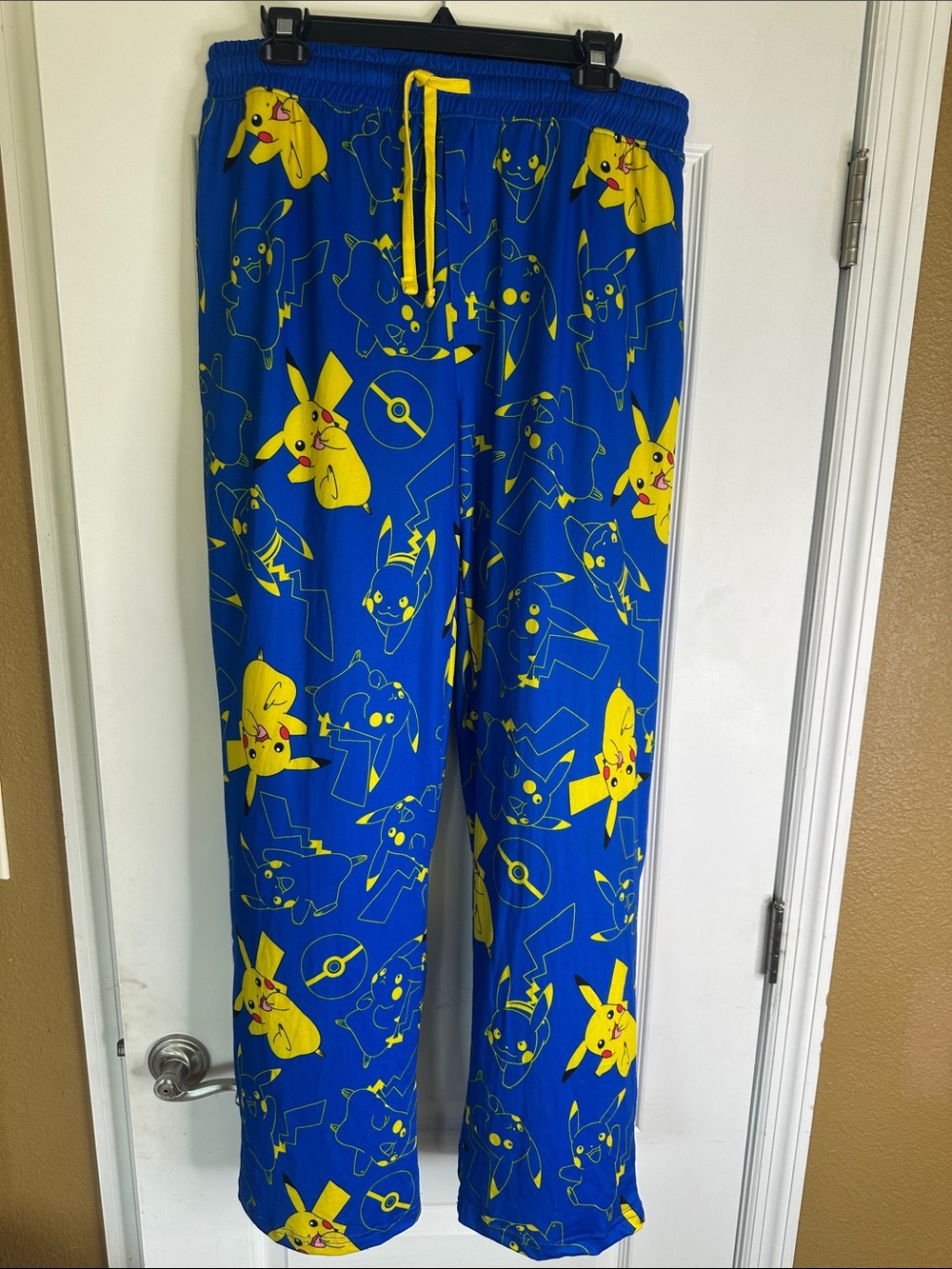 Pokemon Blue and Yellow Pikachu Men's Pajama Pants